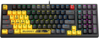 Клавиатура A4Tech Bloody S98 Sports Lime BLMS Plus механическая желтый/серый USB for gamer LED (S98 SPORTS LIME BLMS RED PLUS) от магазина РЭССИ