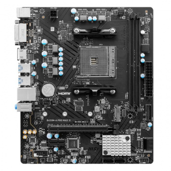 Материнская плата MSI B450M-A PRO MAX II Soc-AM4 AMD B450 2xDDR4 mATX AC`97 8ch(7.1) 2.5Gg RAID+DVI+HDMI от магазина РЭССИ