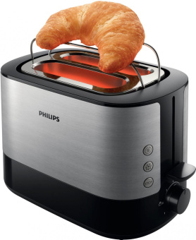 Тостер Philips HD2637/90 830Вт черный/серебристый от магазина РЭССИ