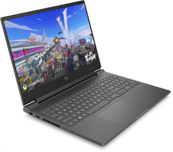 Ноутбук HP Victus 16-r1076ci Core i7 14650HX 16Gb SSD512Gb NVIDIA GeForce RTX4050 6Gb 16.1" IPS FHD (1920x1080) FreeDOS silver WiFi BT Cam (B09JWEA) от магазина РЭССИ
