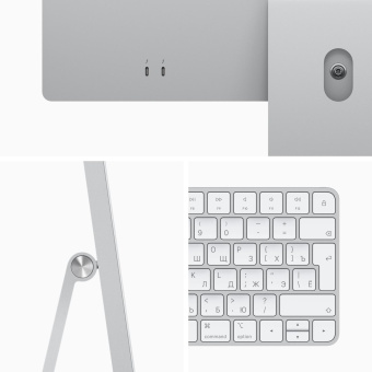 Моноблок Apple iMac A2439 24" 4.5K M1 8 core (3.2) 8Gb SSD256Gb 7 core GPU macOS WiFi BT 143W клавиатура мышь Cam серебристый 4480x2520 от магазина РЭССИ