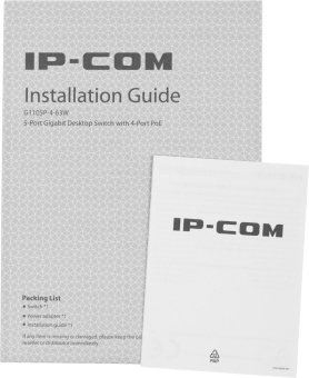Коммутатор IP-Com G1105P-4-63W (L2) 5x1Гбит/с 4PoE 58W неуправляемый от магазина РЭССИ