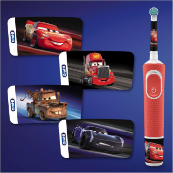 Зубная щетка электрическая Oral-B Kids Cars красный от магазина РЭССИ