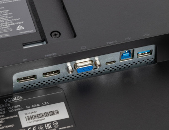 Монитор ViewSonic 23.8" VG2455 черный IPS LED 16:9 HDMI M/M матовая HAS Pivot 250cd 178гр/178гр 1920x1080 D-Sub DisplayPort FHD USB 6.4кг от магазина РЭССИ