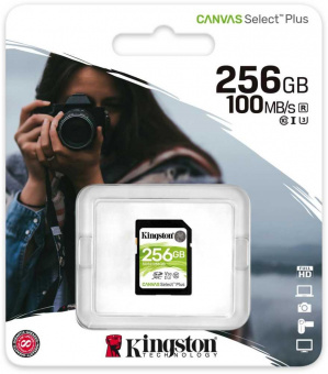 Флеш карта SDXC Kingston 256GB SDS2/256GB Canvas Select Plus w/o adapter от магазина РЭССИ
