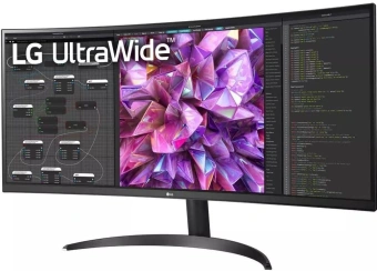 Монитор LG 34" UltraWide 34WQ60C-B черный IPS LED 21:9 HDMI матовая 300cd 178гр/178гр 3440x1440 60Hz DP WQ 6.9кг от магазина РЭССИ