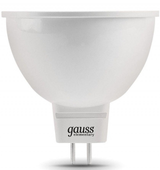 Лампа светодиодная Gauss Elementary 13516T 5.5Вт цок.:GU5.3 софит 180B 3000K св.свеч.бел.теп. (упак.:3шт) от магазина РЭССИ