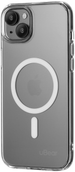 Чехол (клип-кейс) uBear для Apple iPhone 15 Plus Real Mag Case with MagSafe прозрачный (CS254TT67RL-I23M) от магазина РЭССИ