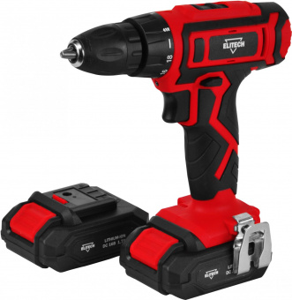 Дрель-шуруповерт Elitech ДА 162СЛ аккум. патрон:быстрозажимной (кейс в комплекте) (E2201.016.01) от магазина РЭССИ