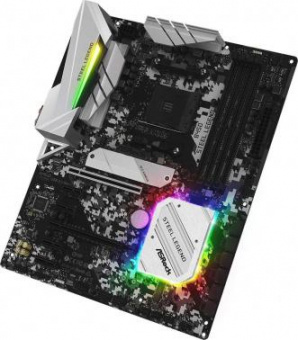 Материнская плата Asrock B450 STEEL LEGEND Soc-AM4 AMD B450 4xDDR4 ATX AC`97 8ch(7.1) GbLAN RAID+HDMI+DP от магазина РЭССИ