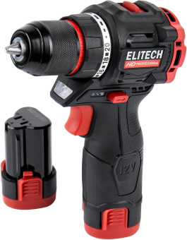 Дрель-шуруповерт Elitech CD 12L2 (E2201.038.01) 24Вт аккум. патрон:быстрозажимной (кейс в комплекте) (205713) от магазина РЭССИ