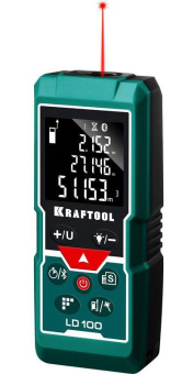 Дальномер "LD-100" лазерный Kraftool дальность 5см - 100м точность 15 мм 34765 от магазина РЭССИ
