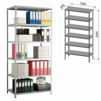 Стеллаж ПРАКТИК MS 220/100х40/6 S24199174602 от магазина РЭССИ