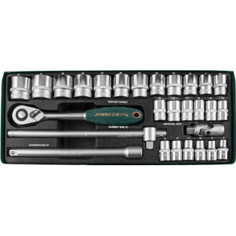 Набор торцевых головок 1/2"DR 8-34 мм Jonnesway S04H4728S от магазина РЭССИ