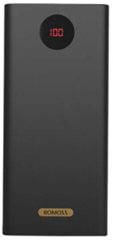Мобильный аккумулятор Romoss PEA60 60000mAh QC3.0 22.5W 5A 3xUSB-A/USB-C черный (1560303) от магазина РЭССИ