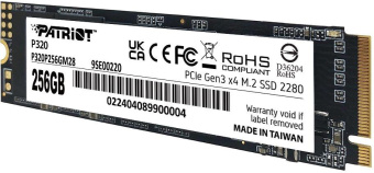 Накопитель SSD Patriot PCIe 3.0 x4 256GB P320P256GM28 P320 M.2 2280 от магазина РЭССИ