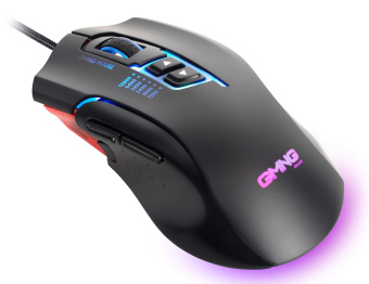 Мышь GMNG XM004 черный/красный оптическая 12800dpi USB для ноутбука 8but от магазина РЭССИ