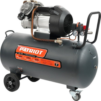 Компрессор поршневой Patriot Профессионал Professional 100-400 масляный 400л/мин 100л 2200Вт серый/черный от магазина РЭССИ