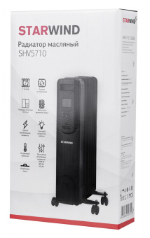 Радиатор масляный Starwind SHV5710 1500Вт черный от магазина РЭССИ