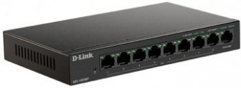 Коммутатор D-Link DES-1009MP/A1A 8x100Mb 1G 8PoE+ 117W неуправляемый от магазина РЭССИ