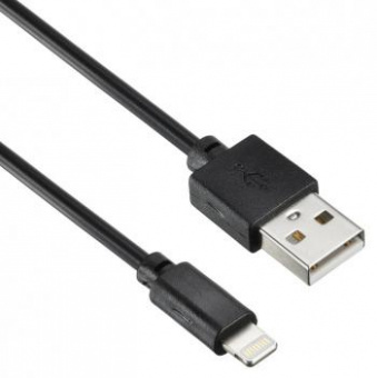 Кабель Digma LIGHT-2M-BLK USB (m)-Lightning (m) 2м черный от магазина РЭССИ