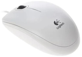 Мышь Logitech B100 белый оптическая (1000dpi) USB (2but) от магазина РЭССИ
