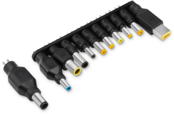 Блок питания Buro BUM-0031T65 ручной 65W 12V-24V 11-connectors 3.2A 1xUSB 0.6A от бытовой электросети/от прикуривателя от магазина РЭССИ