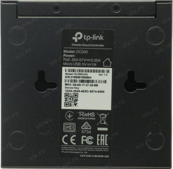 Контроллер TP-Link Omada OC200 10/100BASE-TX черный от магазина РЭССИ