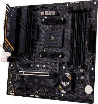 Материнская плата Asus TUF GAMING B550M-E WIFI Soc-AM4 AMD B550 4xDDR4 mATX AC`97 8ch(7.1) GbLAN RAID+VGA+HDMI+DP от магазина РЭССИ