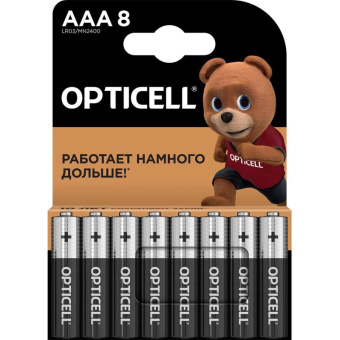 Батарея Opticell Basic LR03 AAA (8шт) блистер от магазина РЭССИ