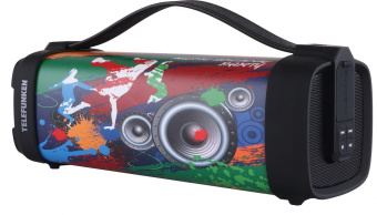 Колонка порт. Telefunken TF-PS1241B черный 12W 1.0 BT/USB 1500mAh (TF-PS1241B MUSIC HOLIDAY)) от магазина РЭССИ