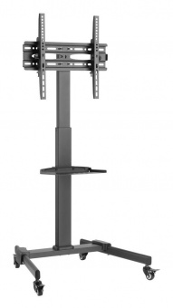 Подставка для телевизора Ultramounts UM252 черный 32"-55" макс.35кг напольный мобильный от магазина РЭССИ