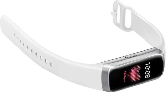 Смарт-часы Samsung Galaxy Fit 0.95" AMOLED корп.серебристый рем.серебристый (SM-R370NZSASER) от магазина РЭССИ