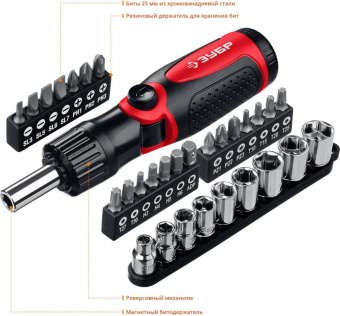 Набор отверточный Зубр 25161-H31 31 предмет от магазина РЭССИ