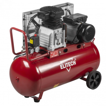 Компрессор поршневой Elitech КПР 100/360/2.2 масляный 320л/мин 100л 2200Вт красный/черный от магазина РЭССИ