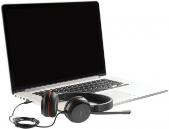 Наушники с микрофоном Jabra Evolve 30 II MS черный 1.2м накладные оголовье (5399-823-309) от магазина РЭССИ