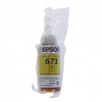 Картридж струйный Epson T673Y C13T673498 желтый (1900стр.) (70мл) для Epson L800/L801/L810/L850 от магазина РЭССИ