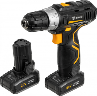 Дрель-шуруповерт Deko GCD20DU3 аккум. патрон:быстрозажимной (063-4144) от магазина РЭССИ