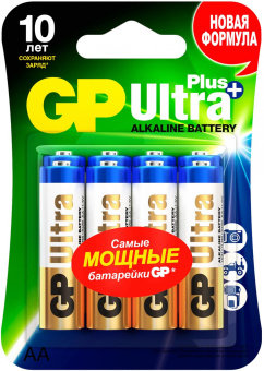 Батарея GP Ultra Plus Alkaline GP 15AUP-2CR8 AA (8шт) блистер от магазина РЭССИ