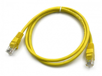 Патч-корд Buro UTP 4 пары cat5E CCA molded 1м желтый RJ-45 (m)-RJ-45 (m) от магазина РЭССИ