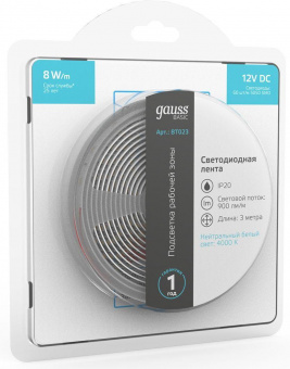 Лента светодиод. Gauss Basic 3м (BT023) от магазина РЭССИ