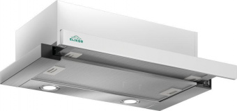 Вытяжка встраиваемая Elikor Интегра Glass 45Н-400-В2Д нержавеющая сталь/стекло белое управление: кулисные переключатели (1 мотор) от магазина РЭССИ