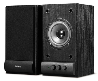Колонки Sven SPS-607 2.0 черный 6Вт от магазина РЭССИ