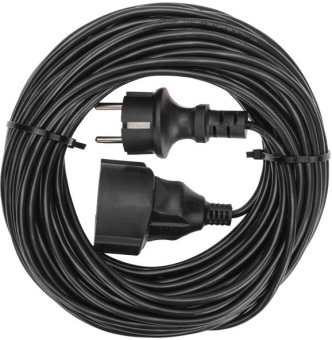 Удлинитель силовой PROconnect PROc-Uc (13-4910) 3x0.75кв.мм 1розет. 20м ПВС 6A без катушки черный от магазина РЭССИ