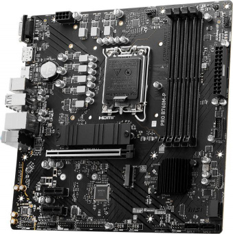 Материнская плата MSI PRO B760M-P Soc-1700 Intel B760 4xDDR5 mATX AC`97 8ch(7.1) GbLAN+VGA+HDMI+DP от магазина РЭССИ
