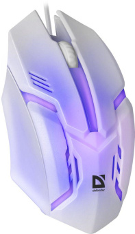 Мышь Defender Cyber MB-560L белый оптическая 1600dpi USB для ноутбука 2but (52561) от магазина РЭССИ
