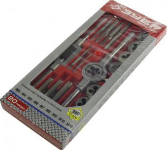 Набор метчиков и плашек Зубр 2810-H20_z01 20 предметов (жесткий кейс) от магазина РЭССИ