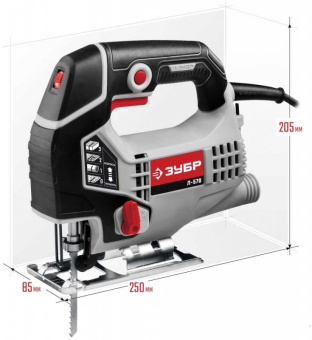 Лобзик Зубр Л-570 +1пил. 570Вт 3000ходов/мин от электросети от магазина РЭССИ