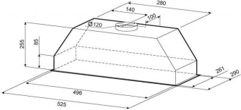 Вытяжка встраиваемая Krona Runa 600 S белый управление: ползунковое (1 мотор) от магазина РЭССИ
