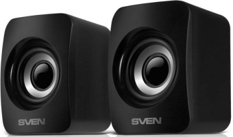 Колонки Sven 130 2.0 черный 6Вт портативные от магазина РЭССИ